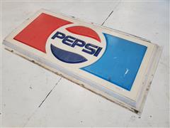 Plastic Pepsi Sign 