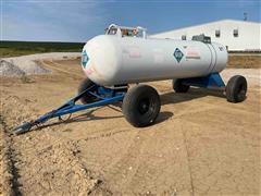 Trinity 1000-Gal Anhydrous Nurse Tank On Running Gear 