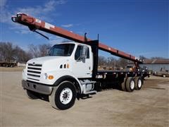 2005 Sterling LT7500 T/A Flatbed Truck W/Cleasby Shingle Conveyor 