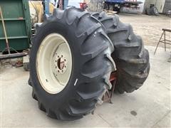 16.9-26 Tires W/Steel Rims 