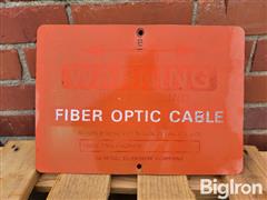 Under Ground Fiber Optic Cable Warning Sign 