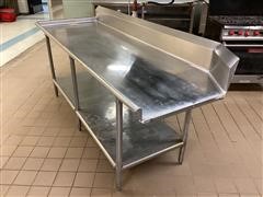 Stainless Steel Dishwashing Counter 