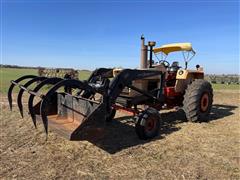 1973 Case 970 2WD Tractor W/Grapple Loader 