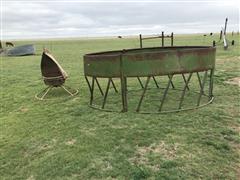 Round Bale Feeder & Wind Vane Mineral Feeder 