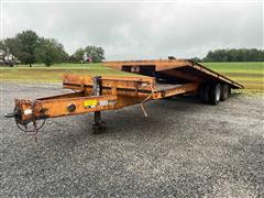 1996 Econoline 28TE 12-Ton Tilt Bed T/A Flatbed Trailer 