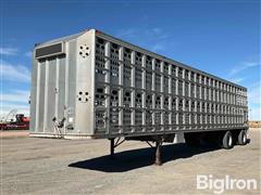 2002 Barrett T/A Spread Axle Pig Trailer 