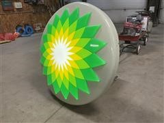 BP 36" Round Lighted Helios Advertising Sign 
