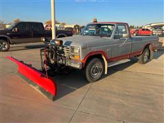 1984 Ford F250 4x4 Pickup W/2022 Western Snowplow 