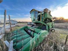 John Deere 105 Combine W/Row Crop Header 