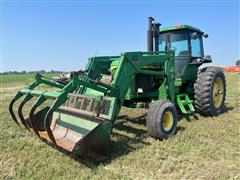 1974 John Deere 4630 2WD Tractor W/Grapple Loader 