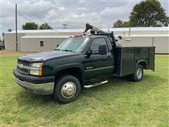 2004 Chevrolet Silverado 3500 4x4 Service Truck 