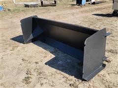 Kit Containers Snow Pusher Skid Steer Attachment 