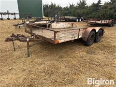 14' T/A Utility Trailer W/rail 