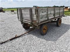 12' Wooden Barge Wagon On JD Running Gear 