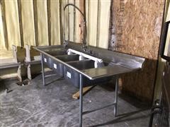 Advance Tabco Stainless Steel Commercial Sink 
