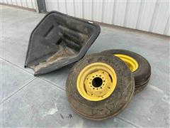 15” Implement Tires & Poly Auger Hopper 