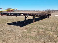 1988 Great Dane 48' T/A Flatbed Trailer W/Hay Extension 