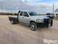 2006 Dodge RAM 3500 4x4 Crew Cab Dually Flatbed Pickup 