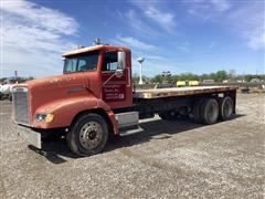 1991 Freightliner FLD112 T/A Flatbed Truck 
