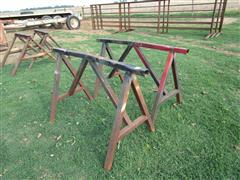 Shop Built HD Metal Saw Horses 