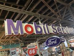 Mobil Service Plastic Sign 