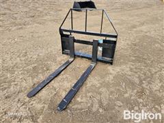 2024 AGT Industrial SAII100 Pallet Forks Skid Steer Attachment 