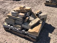 Pallet Of Decorative Landscaping Rocks 