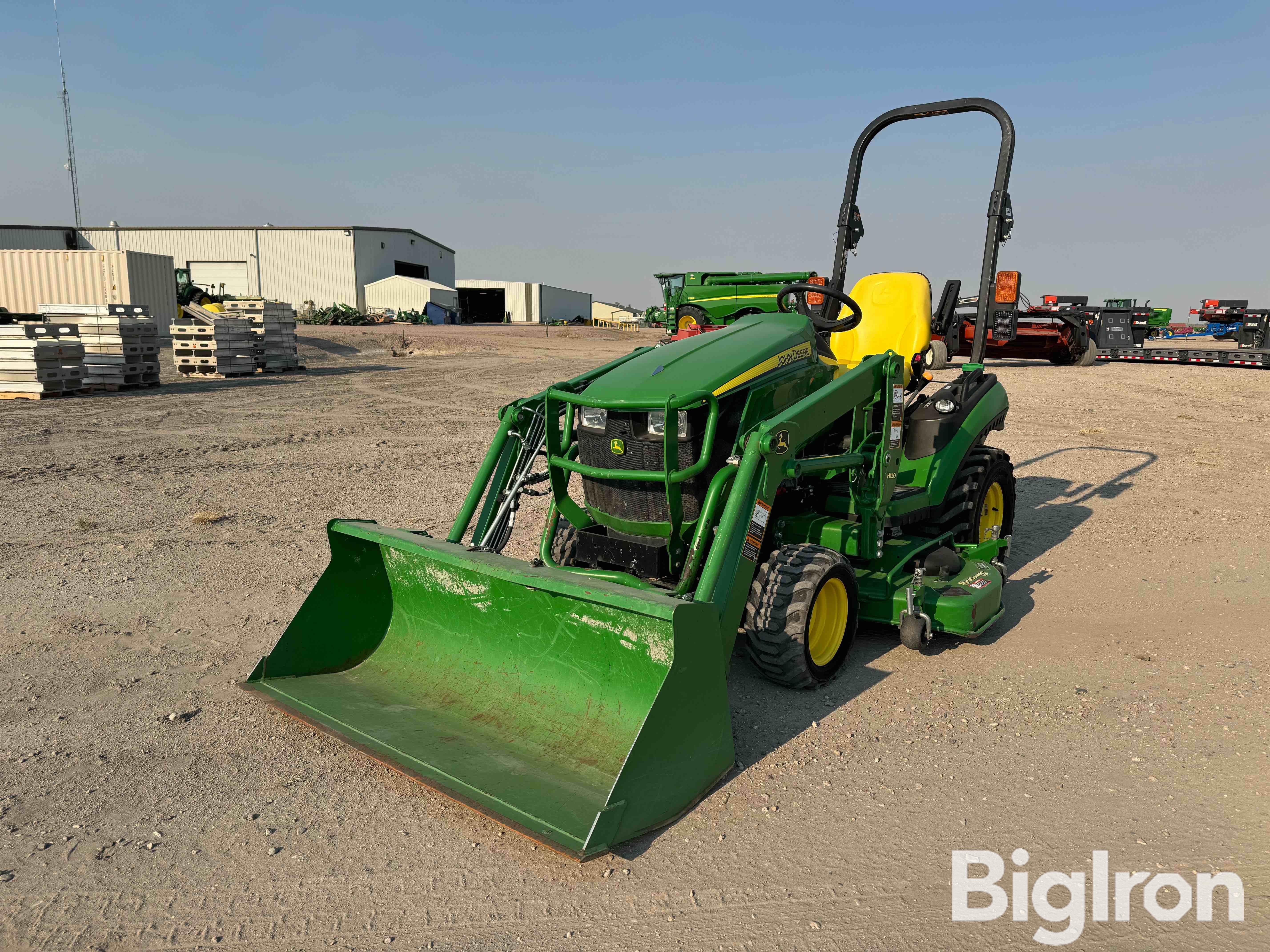 2017 John Deere 1025R Compact Utility Tractor W/Loader & Mower Deck 