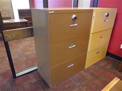 Shaw-Walker 350 Insulated 3 Drawer Lateral File Cabinet 