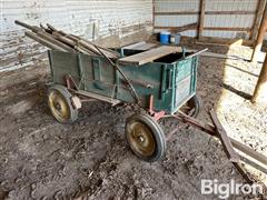 Vernon Stamp Antique Horse Drawn Wagon 