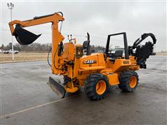 Case 660 4x4 Trencher W/Backhoe & Backfill Blade 