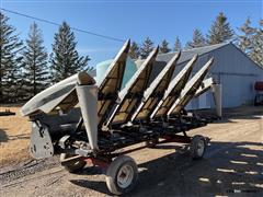 Gleaner 630R 6 Row Corn Head & Trailer 