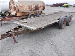 5x16 Shop Built T/A Flatbed Trailer 