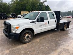 2011 Ford F350 2WD Crew Cab Flatbed Pickup 