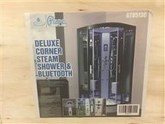 2020 Pure Steam & Bath Deluxe Corner Shower 