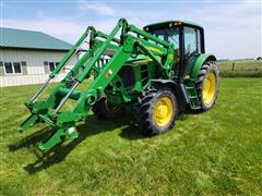 2009 John Deere 7230 MFWD Tractor W/Loader 