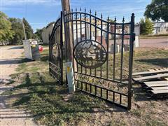 2022 Greatbear 14’ Bi-parting Wrought Iron Gate 