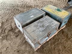 Antique Military Storage Boxes 