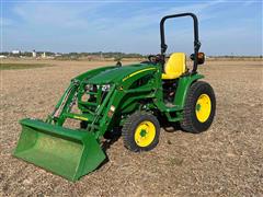 2021 John Deere 3046R MFWD Compact Utility Tractor W/Loader 