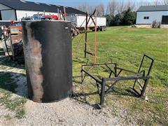 300 Gallon Steel Used Oil Tank W/stand 