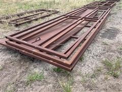 Gate And Sheeted Fencing Frame 