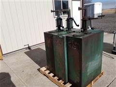 Milwaukee Bulk Oil Tanks W/Manual Pumps 