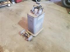 Bench Grinder On Portable Stand W/Electric Motor 