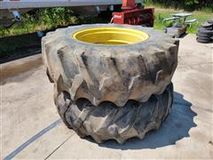 John Deere Firestone 20.8-34 Rims & Tires 