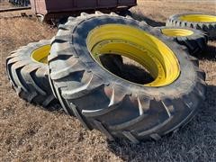 John Deere Rear 520/85R42 Wheel Set 