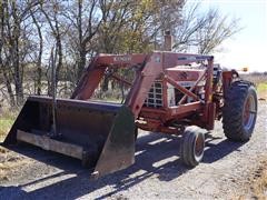 1973 International 766 2WD Tractor W/Loader 