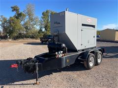 2013 Taylor TG30 30kw Towable NG/LP Standby Generator/2007 MQP Trailer 