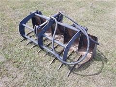 Tine Grapple Fork Skid Steer Attachment 