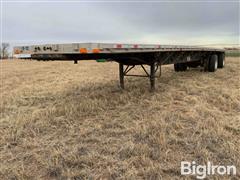 1998 Transcraft Eagle W2 T/A Spread Axle Flatbed Trailer 