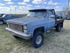 1984 Chevrolet K10 4x4 Flatbed Pickup 